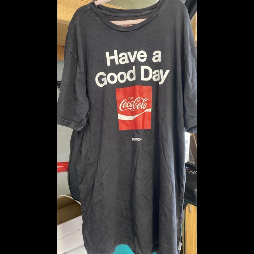 Brixton x Coca-Cola "Good Day" Short Sleeve Tee (Black) Graphic T-Shirt